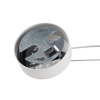 Ideal Lux - Lustr na lanku MAPA 1xE27/42W/230V pr. 20 cm bílá