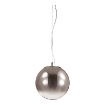 Ideal Lux - Lustr na lanku MAPA 1xE27/42W/230V pr. 20 cm šedá/kouřová