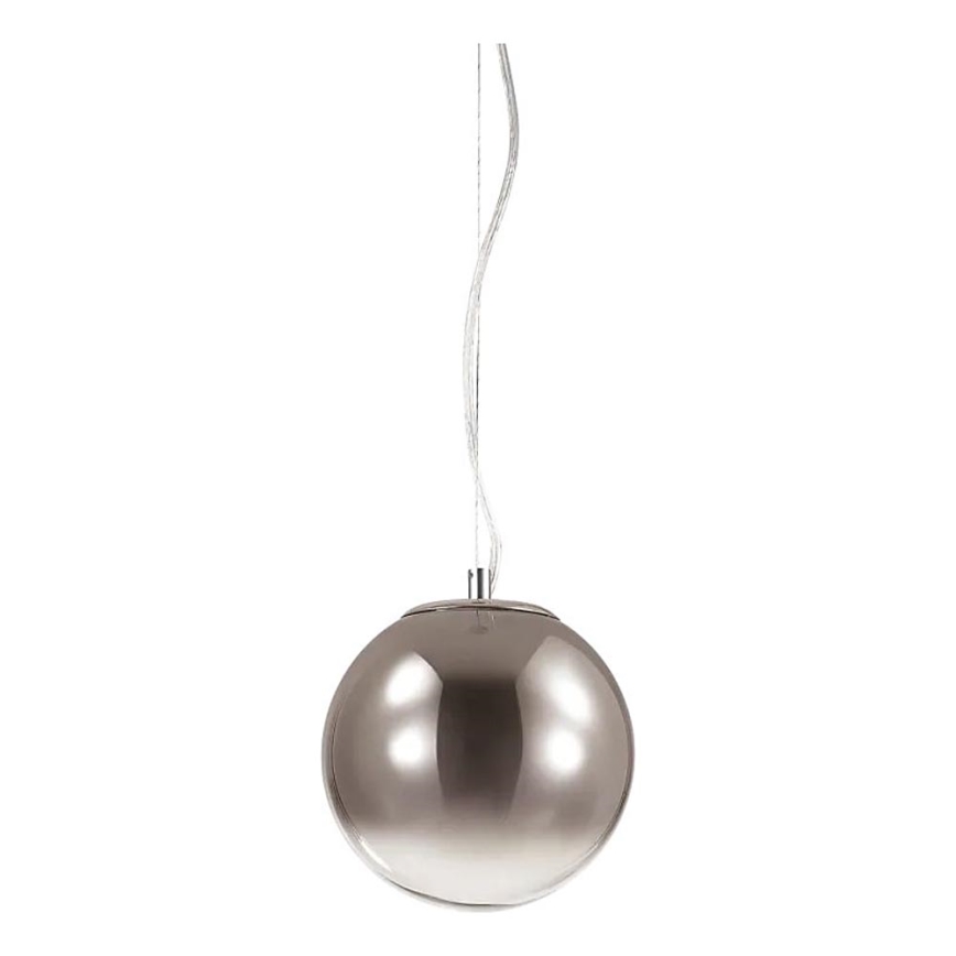 Ideal Lux - Lustr na lanku MAPA 1xE27/42W/230V pr. 20 cm šedá/kouřová