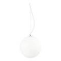 Ideal Lux - Lustr na lanku MAPA 1xE27/42W/230V pr. 30 cm bílá