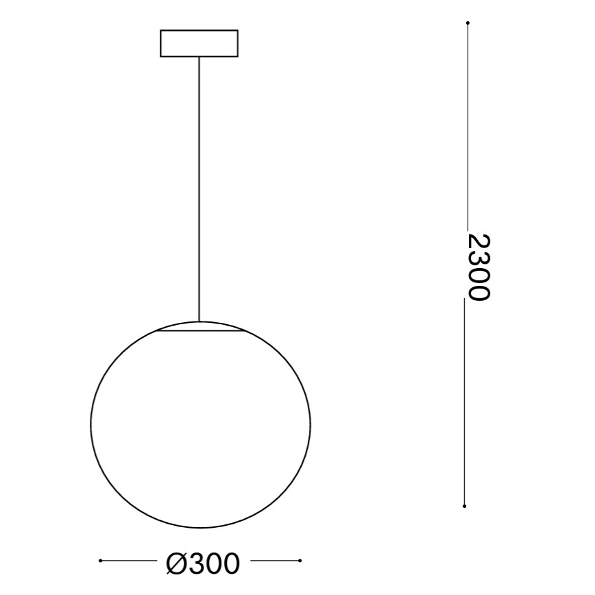 Ideal Lux - Lustr na lanku MAPA 1xE27/42W/230V pr. 30 cm bílá
