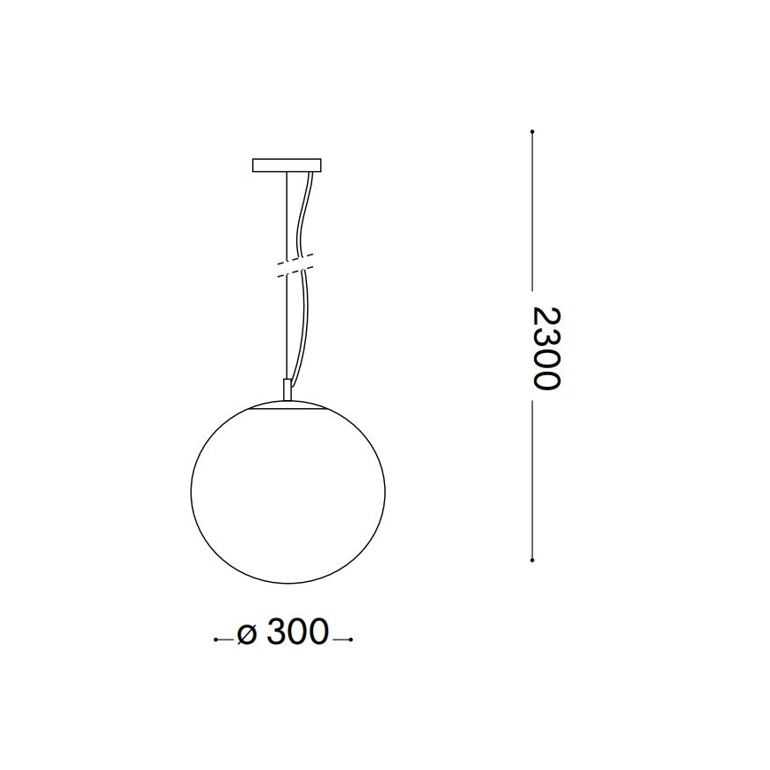 Ideal Lux - Lustr na lanku MAPA 1xE27/42W/230V pr. 30 cm zlatá/kouřová