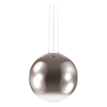 Ideal Lux - Lustr na lanku MAPA 1xE27/42W/230V pr. 50 cm šedá/kouřová