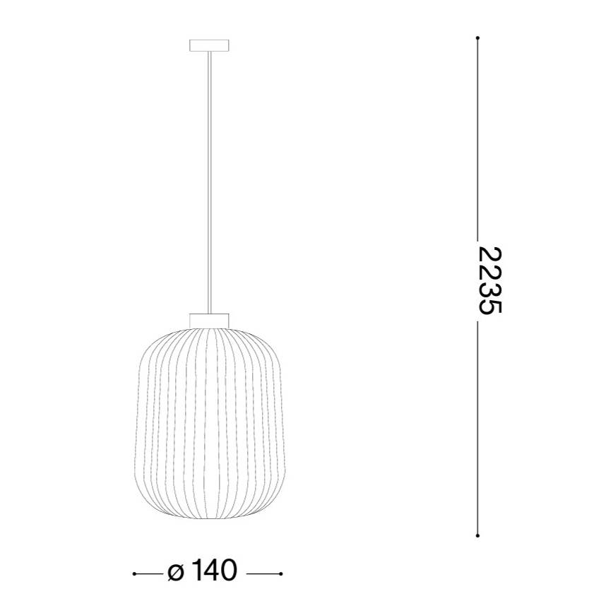 Ideal Lux - Lustr na lanku MINT 1xE27/60W/230V pr. 14 cm zelená