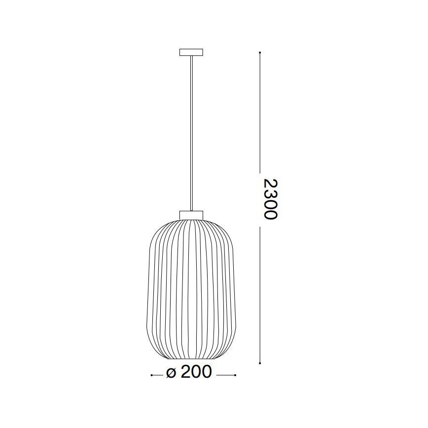 Ideal Lux - Lustr na lanku MINT 1xE27/60W/230V pr. 20 cm zelená