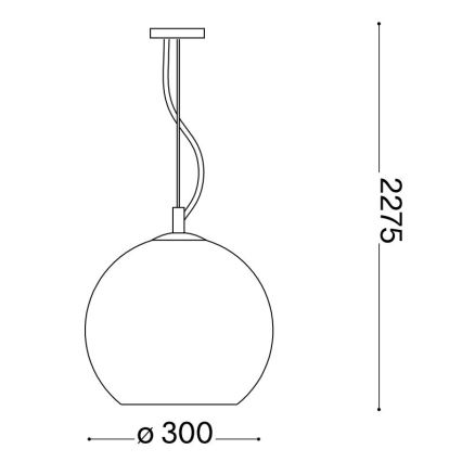 Ideal Lux - Lustr na lanku NEMO 1xE27/42W/230V pr. 30 cm béžová