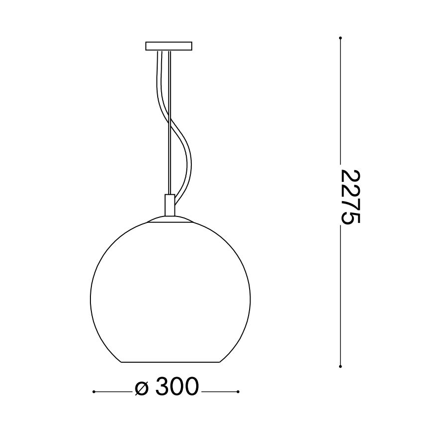 Ideal Lux - Lustr na lanku NEMO 1xE27/42W/230V pr. 30 cm béžová