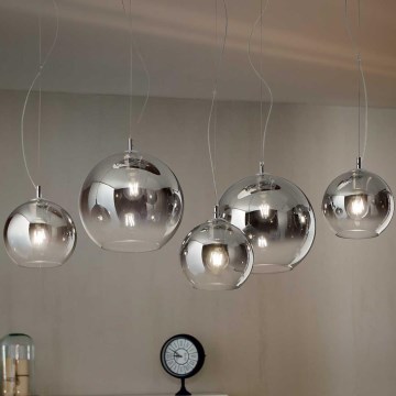 Ideal Lux - Lustr na lanku NEMO PLUS 5xE27/42W/230V kouřová