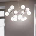 Ideal Lux - Lustr na lanku NODI 15xE14/28W/230V pr. 105 cm lesklý chrom/bílá