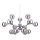 Ideal Lux - Lustr na lanku NODI 15xE14/28W/230V pr. 105 cm lesklý chrom