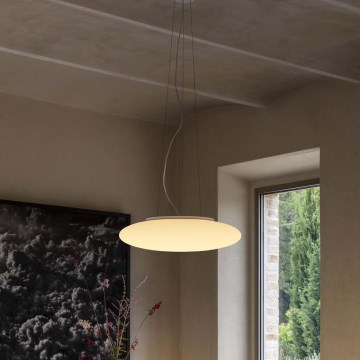 Ideal Lux - Lustr na lanku SMARTIES 3xE27/42W/230V pr. 42,5 cm bílá