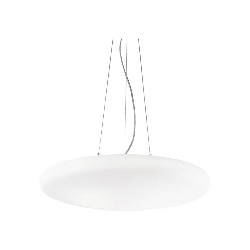 Ideal Lux - Lustr na lanku SMARTIES 3xE27/42W/230V pr. 42,5 cm bílá