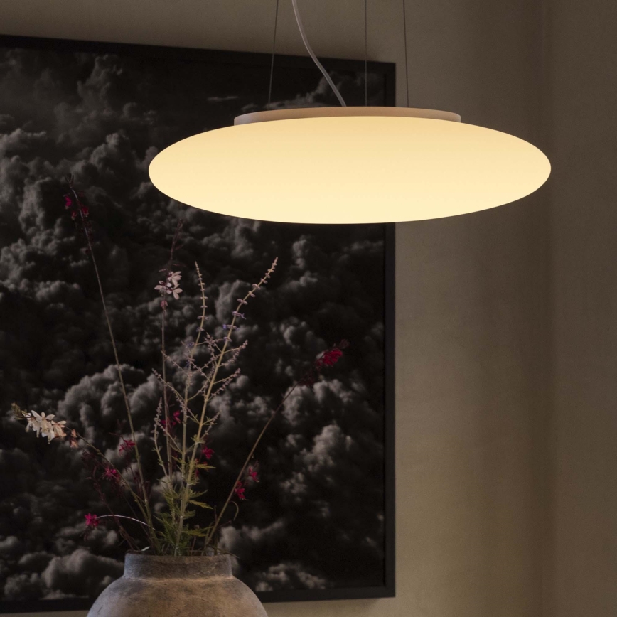 Ideal Lux - Lustr na lanku SMARTIES 3xE27/42W/230V pr. 42,5 cm bílá