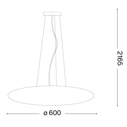 Ideal Lux - Lustr na lanku SMARTIES 5xE27/42W/230V pr. 60 cm bílá