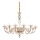 Ideal Lux - Lustr na řetězu BRIGITTA 12xE14/40W/230V pr. 120 cm mosaz