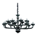 Ideal Lux - Lustr na řetězu CASANOVA 16xE14/40W/230V pr. 120 cm šedá