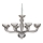Ideal Lux - Lustr na řetězu CASANOVA 8xE14/40W/230V pr. 88 cm šedá