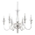 Ideal Lux - Lustr na řetězu DOGE 6xE14/40W/230V pr. 75 cm lesklý chrom