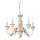 Ideal Lux - Lustr na řetězu FIRENZE 5xE14/40W/230V pr. 55 cm bílá/zlatá
