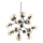 Ideal Lux - Lustr na řetězu KEPLER 18xE27/42W/230V pr. 69 cm černá/kouřová