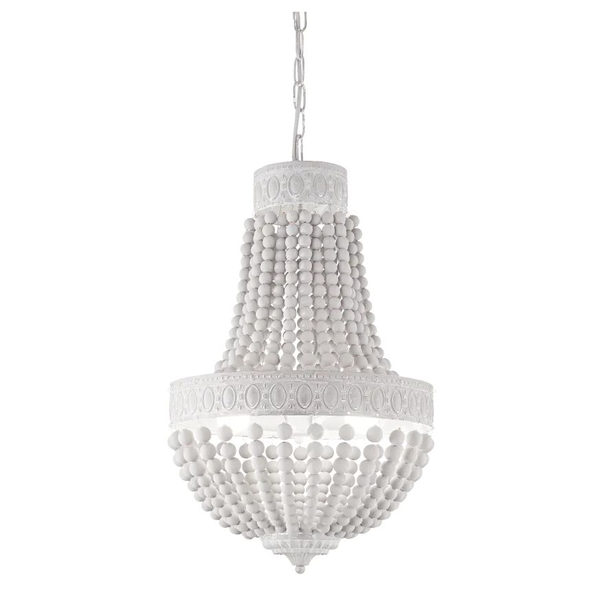 Ideal Lux - Lustr na řetězu MONET 6xE14/40W/230V pr. 50 cm konopí/bílá