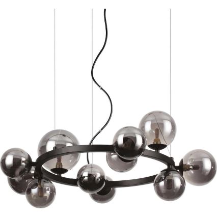 Ideal Lux - Náhradní stínidlo k lustru/svítidlu/lampě PERLAGE pr. 15 cm kouřová černá