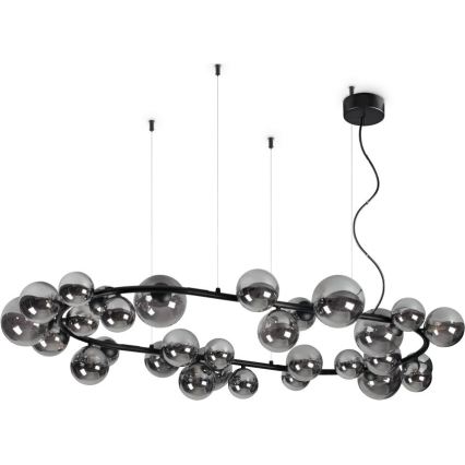 Ideal Lux - Náhradní stínidlo k lustru/svítidlu/lampě PERLAGE pr. 15 cm kouřová černá