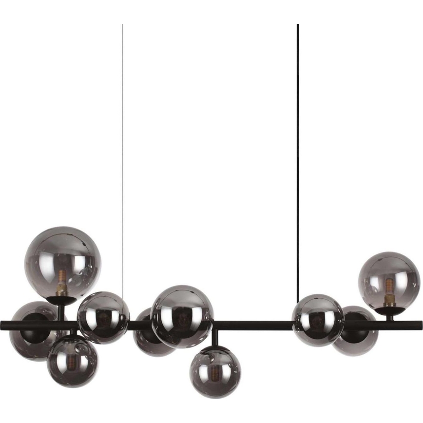 Ideal Lux - Náhradní stínidlo k lustru/svítidlu/lampě PERLAGE pr. 15 cm kouřová černá