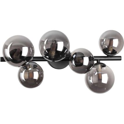 Ideal Lux - Náhradní stínidlo k lustru/svítidlu/lampě PERLAGE pr. 15 cm kouřová černá