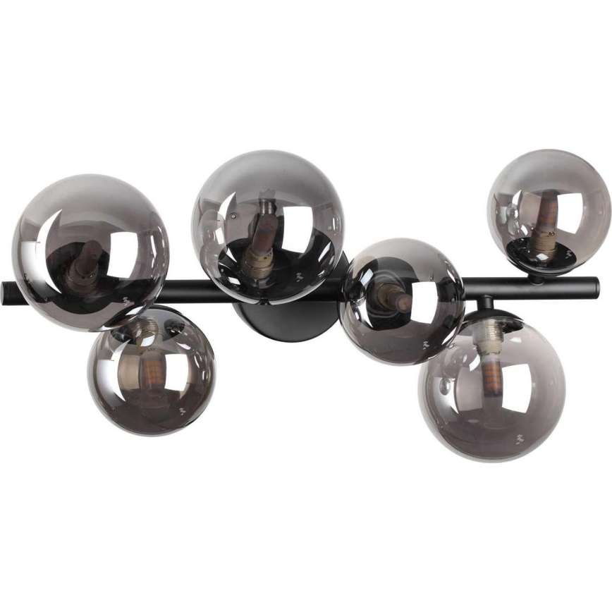 Ideal Lux - Náhradní stínidlo k lustru/svítidlu/lampě PERLAGE pr. 15 cm kouřová černá