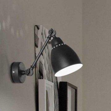 Ideal Lux - Nástěnná lampa 1xE27/60W/230V černá