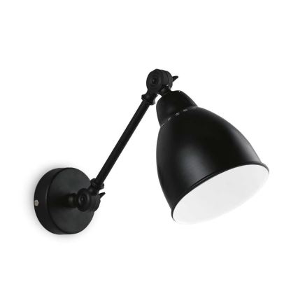Ideal Lux - Nástěnná lampa 1xE27/60W/230V černá