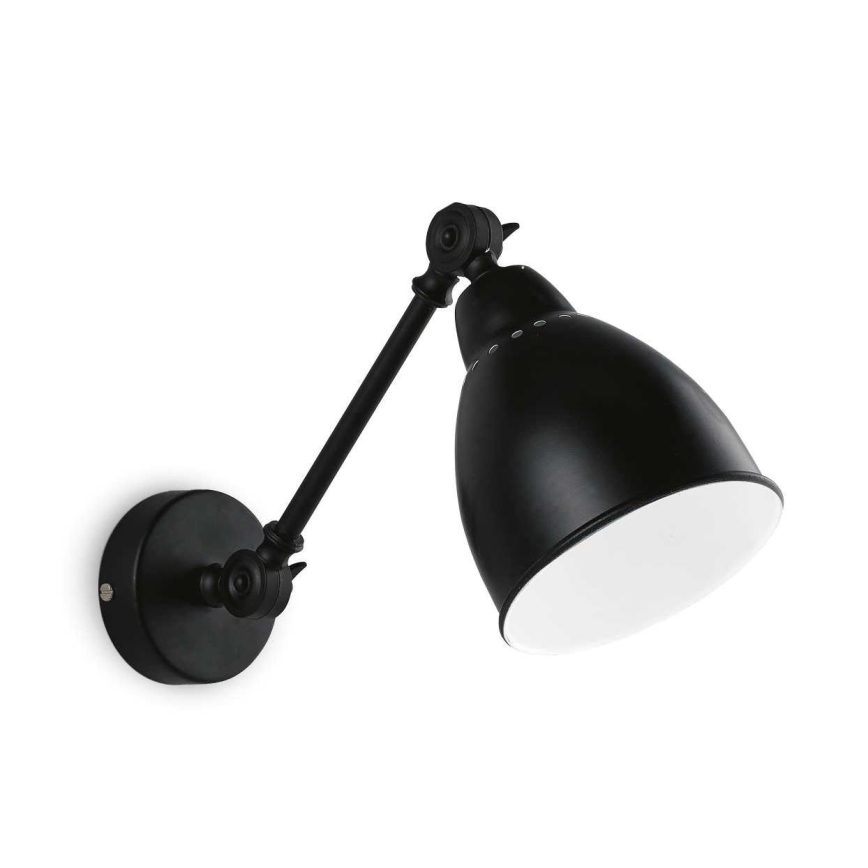 Ideal Lux - Nástěnná lampa 1xE27/60W/230V černá