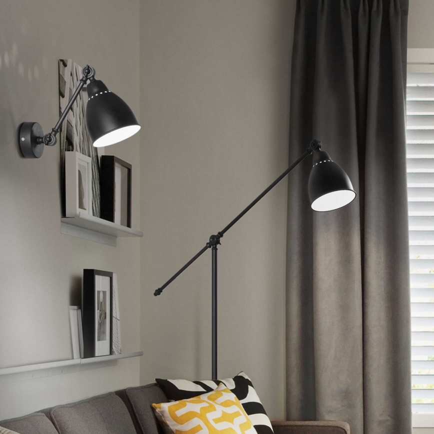 Ideal Lux - Nástěnná lampa 1xE27/60W/230V černá