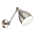 Ideal Lux - Nástěnná lampa NEWTON 1xE27/42W/230V lesklý chrom