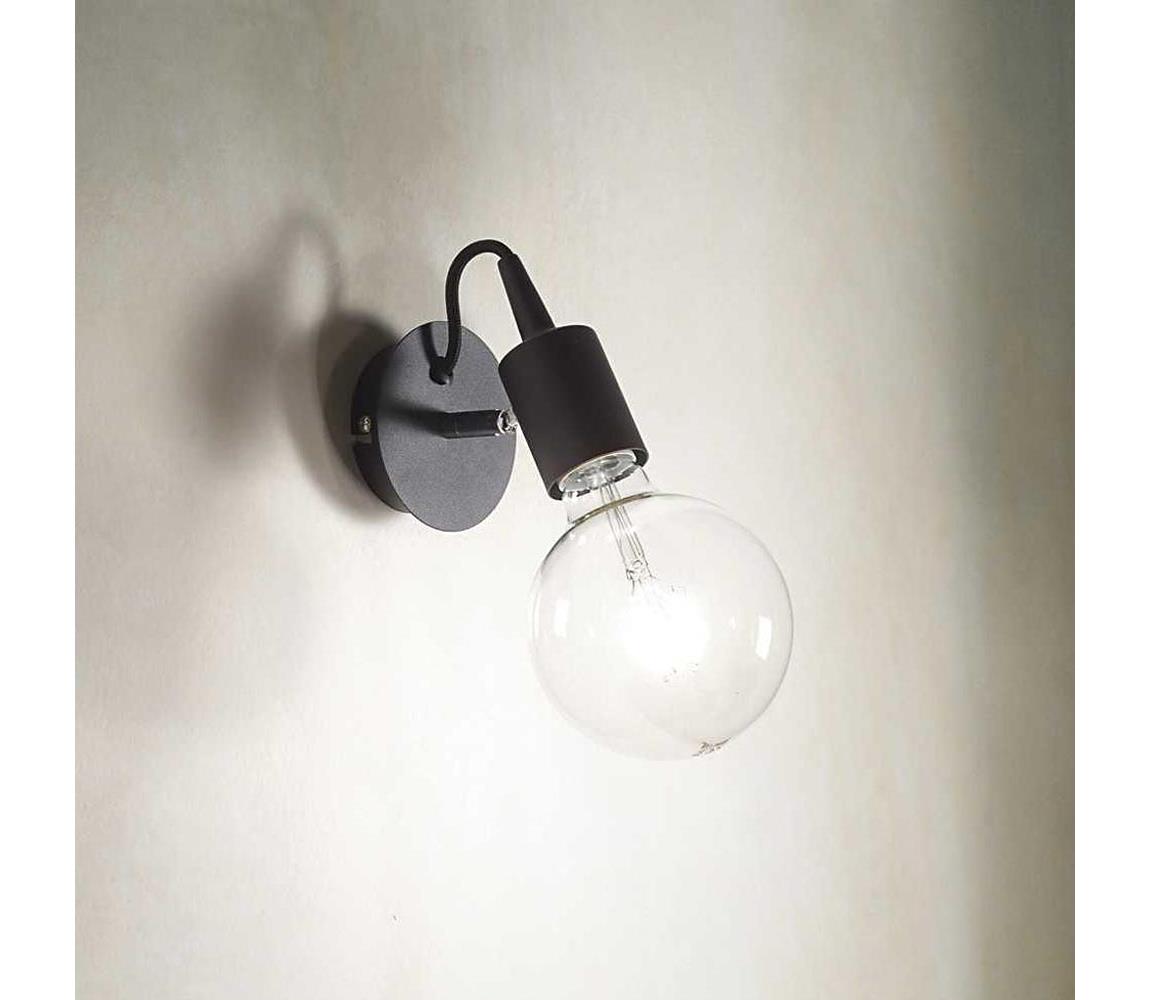 Ideal Lux Ideal Lux - Nástěnné svítidlo 1xE27/60W/230V černá ID148908