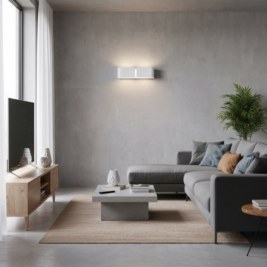 Ideal Lux - Nástěnné svítidlo CLIP 2xE27/60W/230V bílá