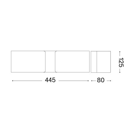 Ideal Lux - Nástěnné svítidlo CLIP 2xE27/60W/230V bílá