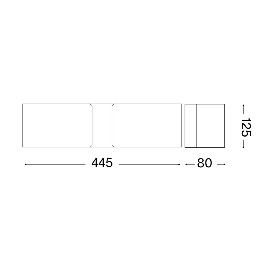 Ideal Lux - Nástěnné svítidlo CLIP 2xE27/60W/230V bílá