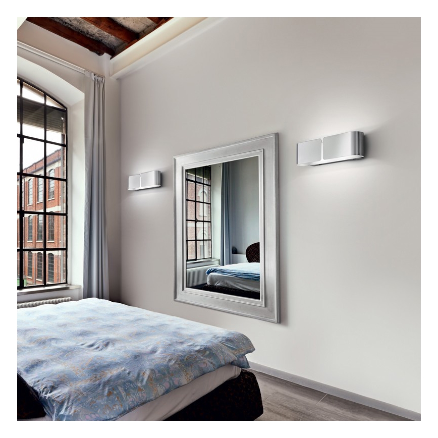 Ideal Lux - Nástěnné svítidlo CLIP 2xE27/60W/230V lesklý chrom