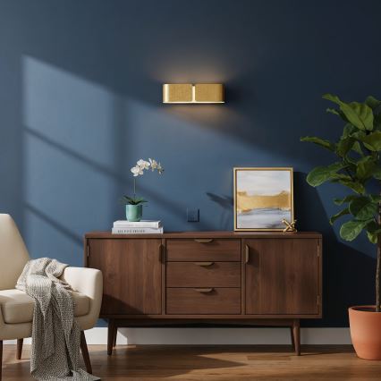 Ideal Lux - Nástěnné svítidlo CLIP 2xE27/60W/230V zlatá