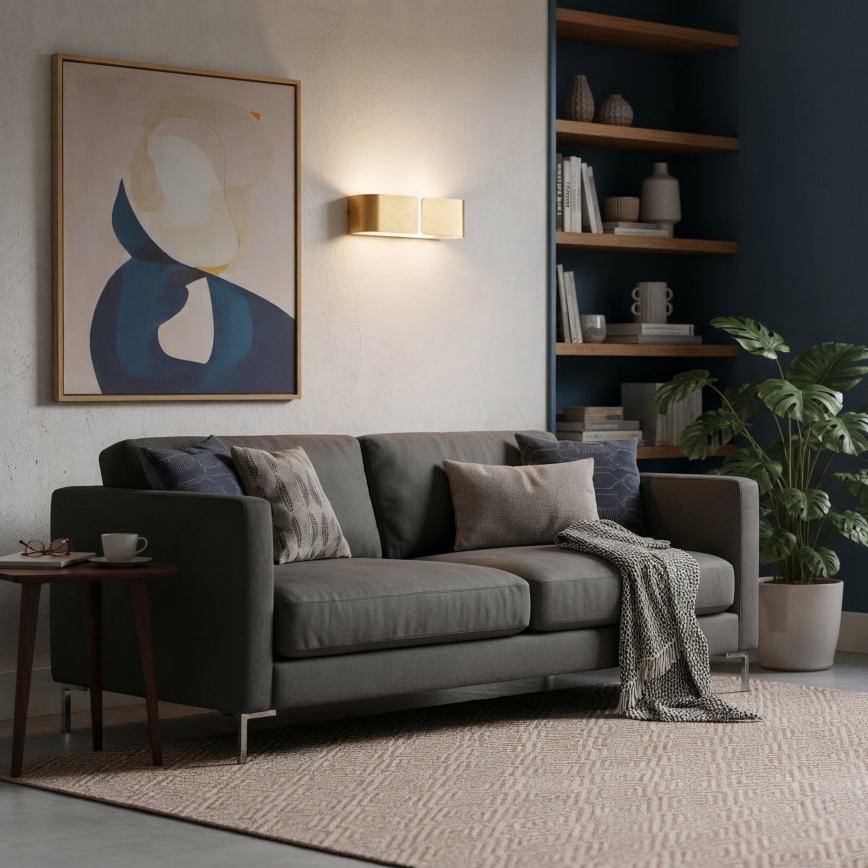 Ideal Lux - Nástěnné svítidlo CLIP 2xE27/60W/230V zlatá