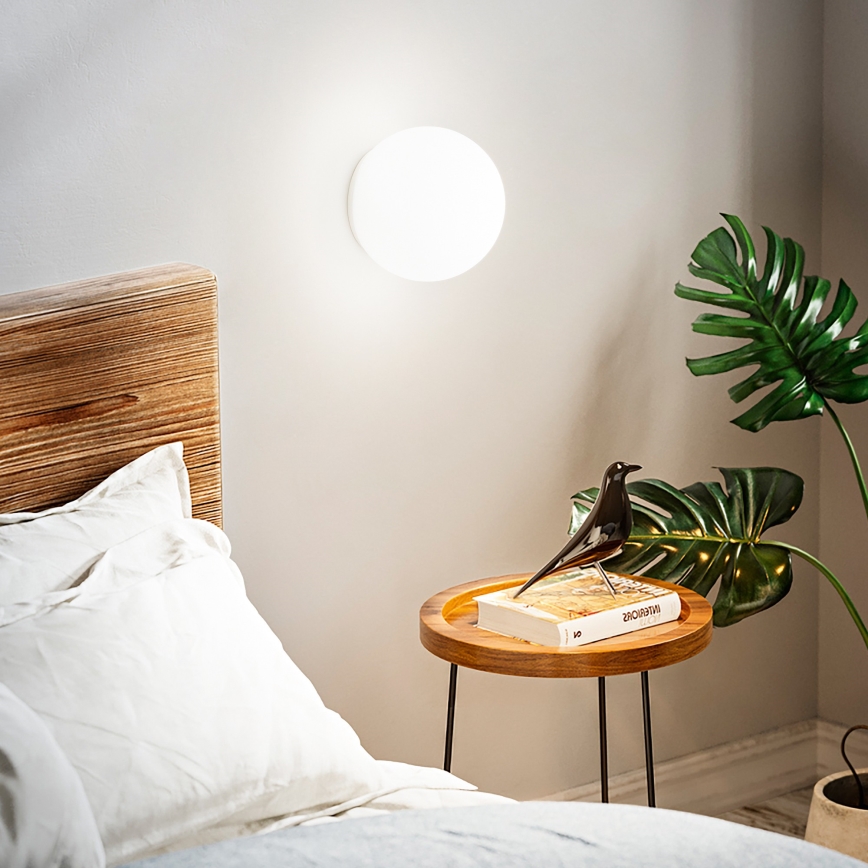 Ideal Lux - Nástěnné svítidlo MAPA 1xE27/42W/230V pr. 20 cm bílá