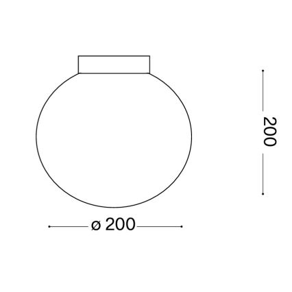 Ideal Lux - Nástěnné svítidlo MAPA 1xE27/42W/230V pr. 20 cm bílá