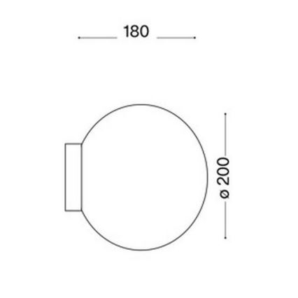 Ideal Lux - Nástěnné svítidlo MAPA 1xE27/60W/230V