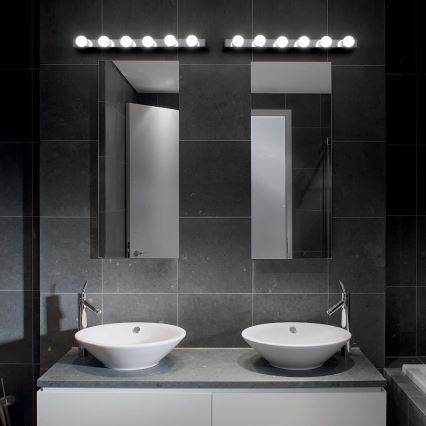 Ideal Lux - Nástěnné svítidlo PRIVE 8xE14/40W/230V lesklý chrom