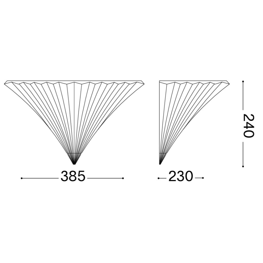 Ideal Lux - Nástěnné svítidlo SANTA 1xE14/40W/230V čirá