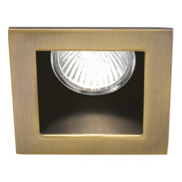 Ideal Lux - Podhledové svítidlo FUNKY 1xGU10/50W/230V 9x9 cm mosaz