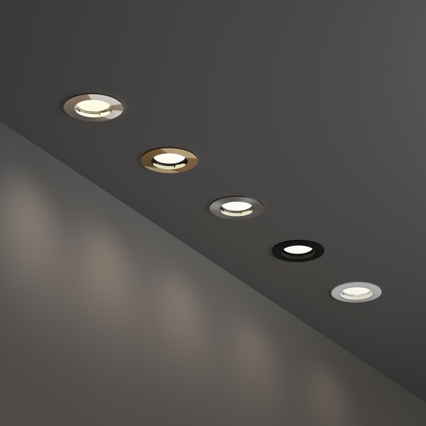 Ideal Lux - Podhledové svítidlo JAZZ 1xGU10/50W/230V pr. 7,7 cm bronzová