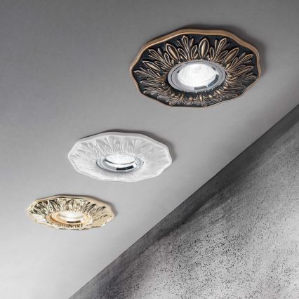 Ideal Lux - Podhledové svítidlo POLKA 1xGU10/50W/230V bronz